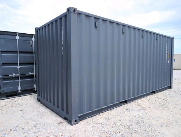 20′ x 8′ x 8.5′ Standard – Brand New Shipping & Storage Container – Wind & Watertight – Black