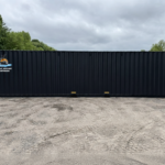 Xport Shipping Containers 40ft High Cube Double Door Shipping Container for Sale – Black, New One-Trip