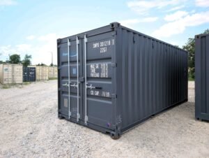 20′ x 8′ x 8.5′ Standard – Brand New Shipping & Storage Container – Wind & Watertight – Black
