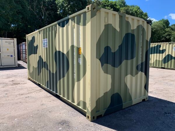 Xport Shipping Containers 20ft Camouflage Shipping Container for Sale – Standard Height, New One-Trip