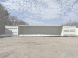 40′ x 8′ x 9.5′ High Cube Open Side Shipping Container – Beige (New, One-Trip)