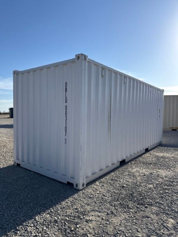 NEW 20ft White Shipping Container