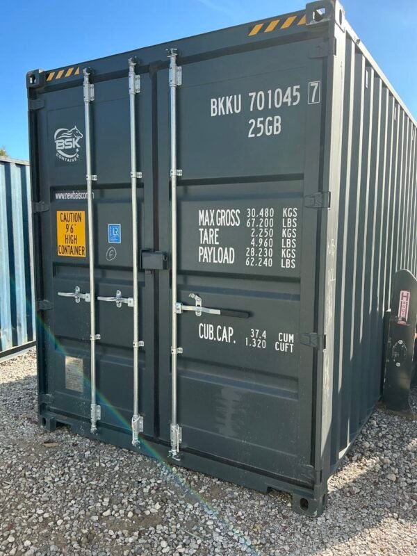 20ft Slate Gray High Cube Shipping Container