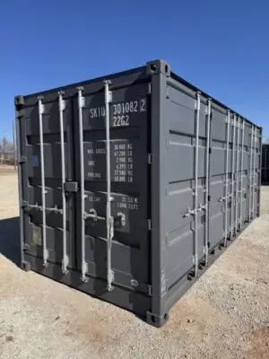 NEW 20ft Slate Gray Shipping Container