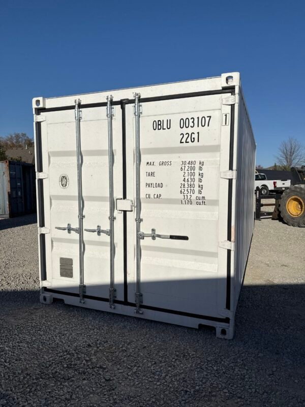 NEW 20ft White Shipping Container