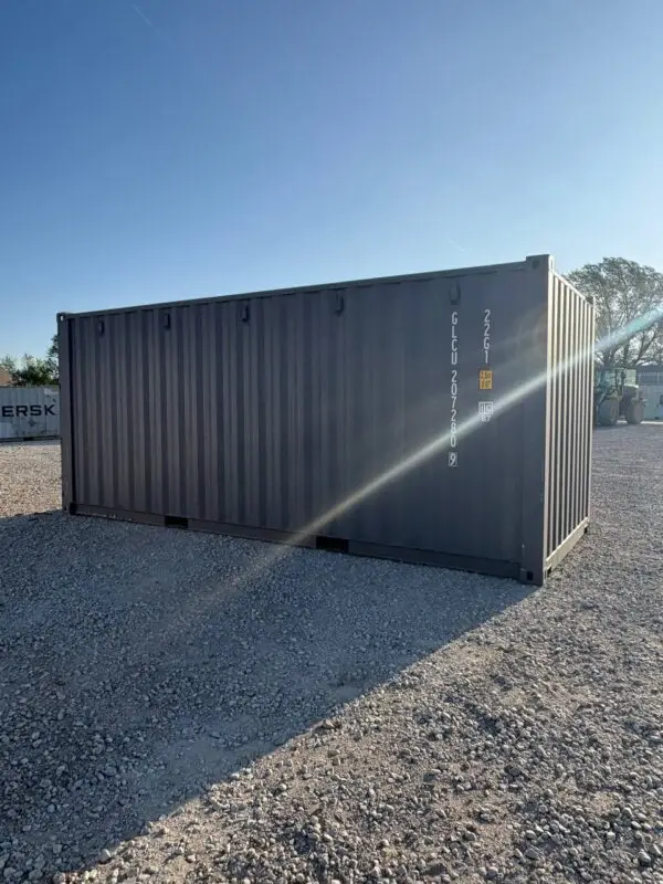 New 20ft Slate Gray Shipping Container for Sale | Xport Shipping Containers